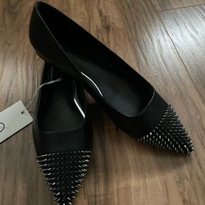 Spike Stud Ballerina Flats
